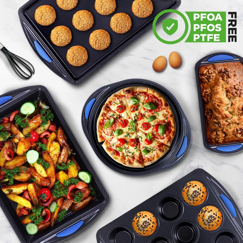 Nutrichef set moules pâtisserie antiadhésifs 10 pièces
