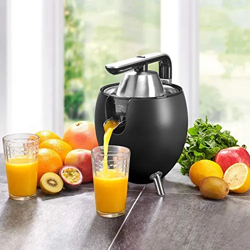 Kitchencook Presspod presse-agrumes noir mat filtre acier