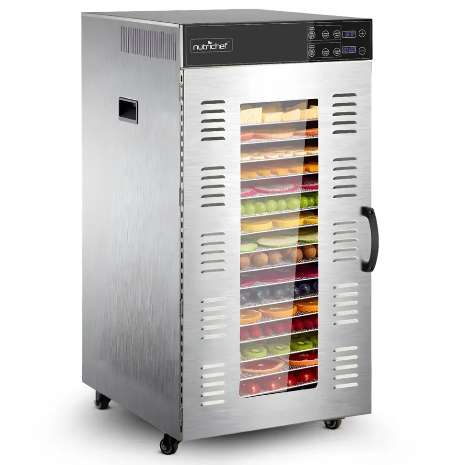 Nutrichef déshydrateur alimentaire inox 20 plateaux 900W