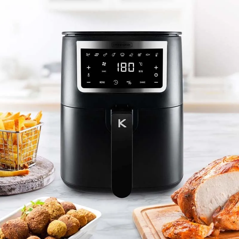 Kitchencook Airmed3 Friteuse Sans Huile Noire 3 L 8 Programmes