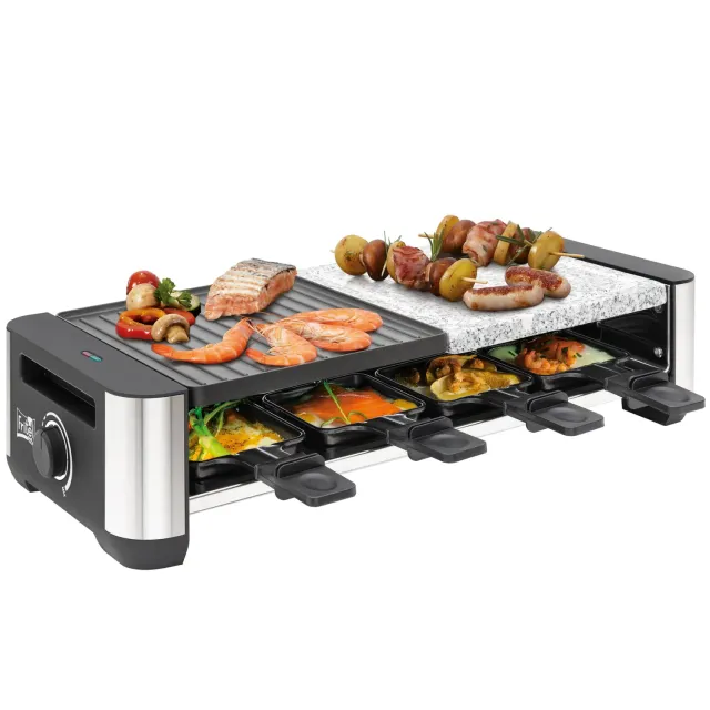 Fritel RSG 3280 raclette grill pierrade 8 poêlons 1400W