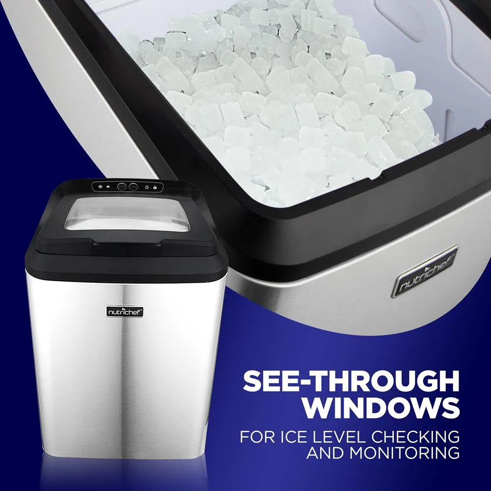 Nutrichef machine à glaçons pépites inox 12 kg/jour