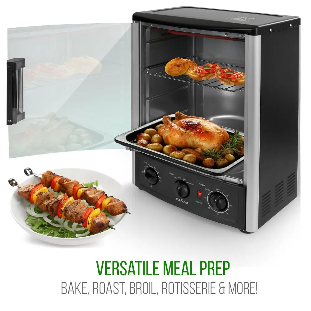 Nutrichef Four Rôtissoire Verticale 1500W 2 Grilles