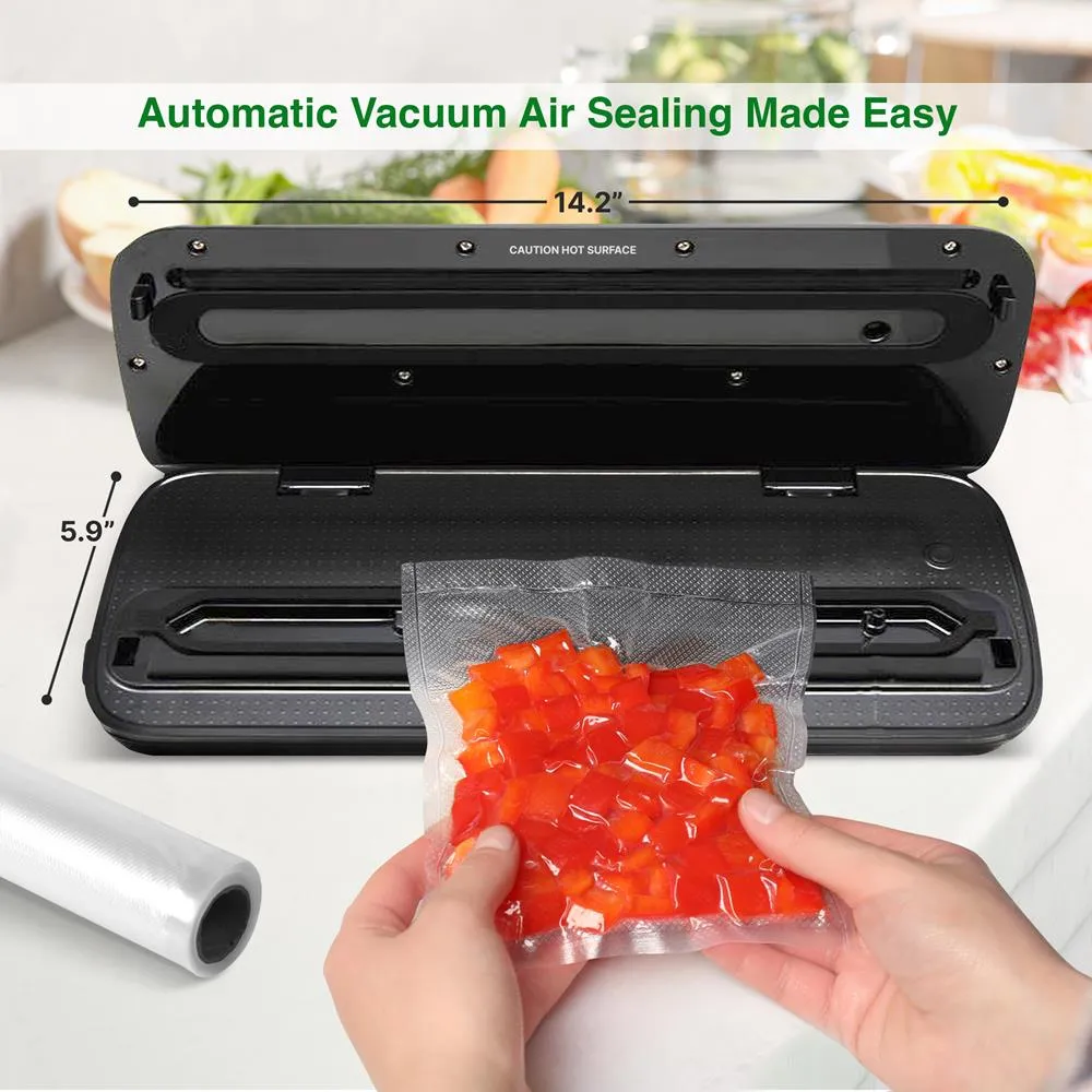 Nutrichef machine sous vide inox sachets bouchon vin