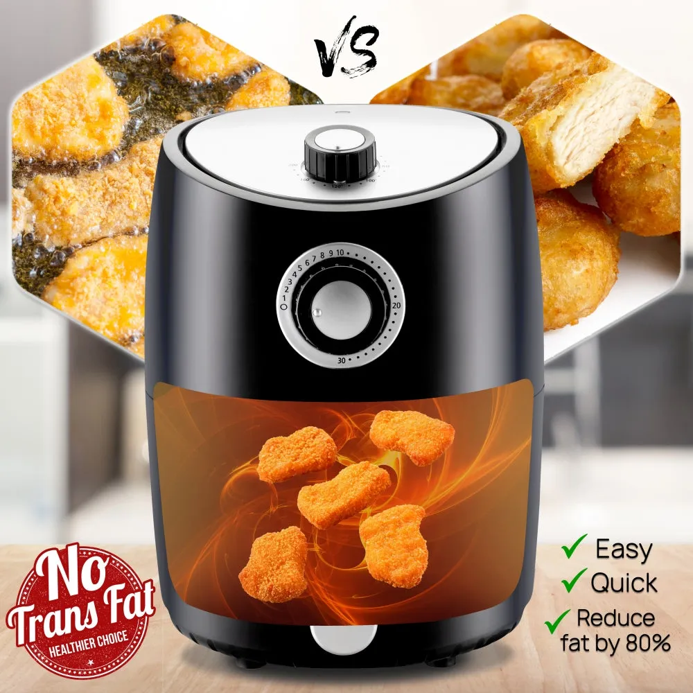 Nutrichef air fryer compact 2 L 1000 W noir
