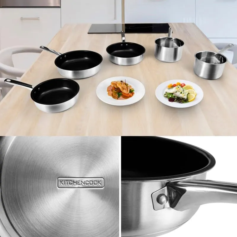 Kitchencook Unlimited batterie 5 pièces inox induction