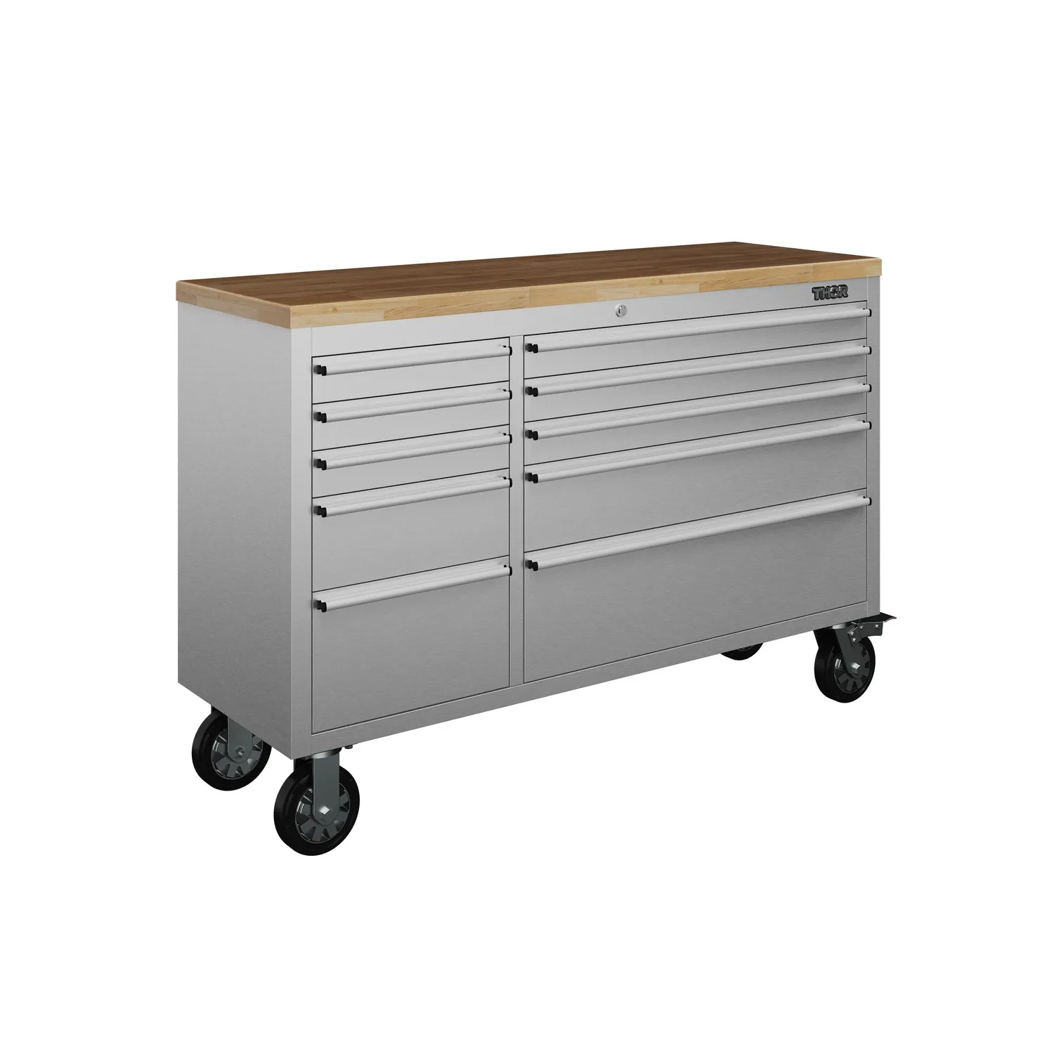 Thor 55 pouces établi mobile 10 tiroirs inox