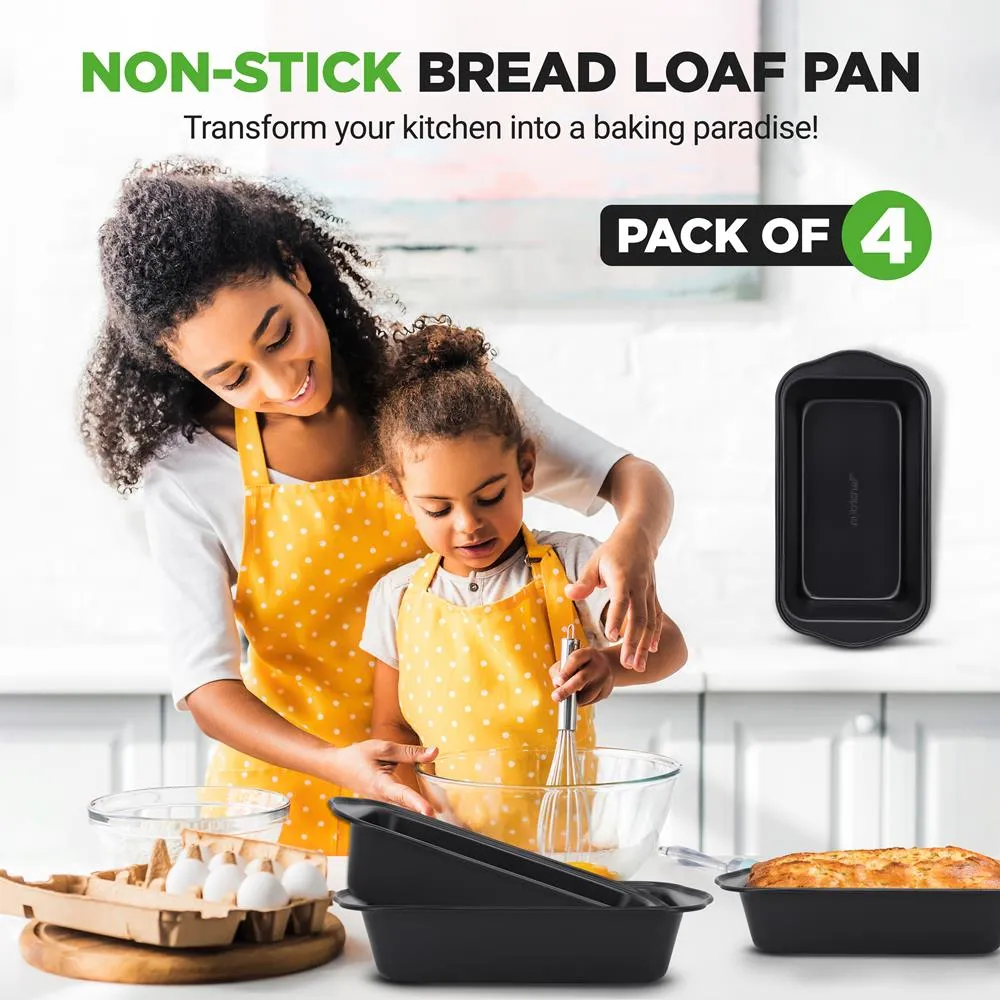 Nutrichef lot 4 moules à cake acier antiadhésif