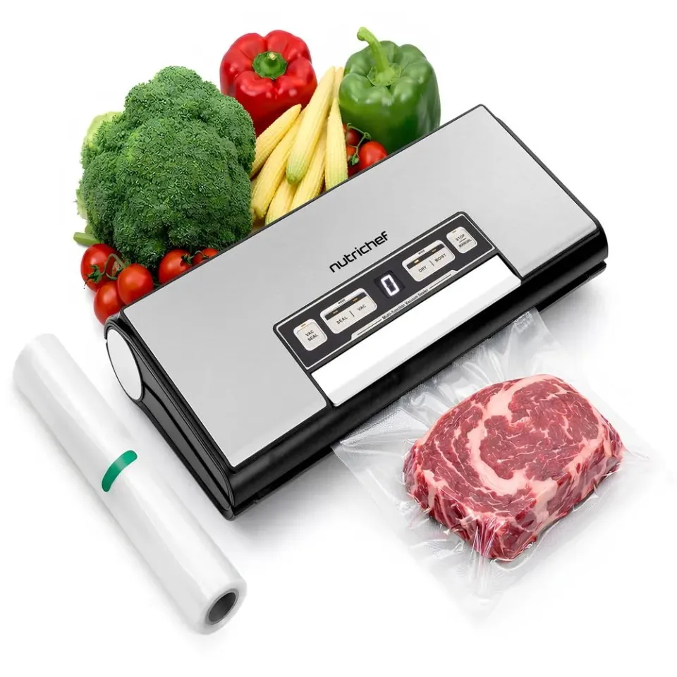 Nutrichef machine sous vide 80 kPa argent avec cutter