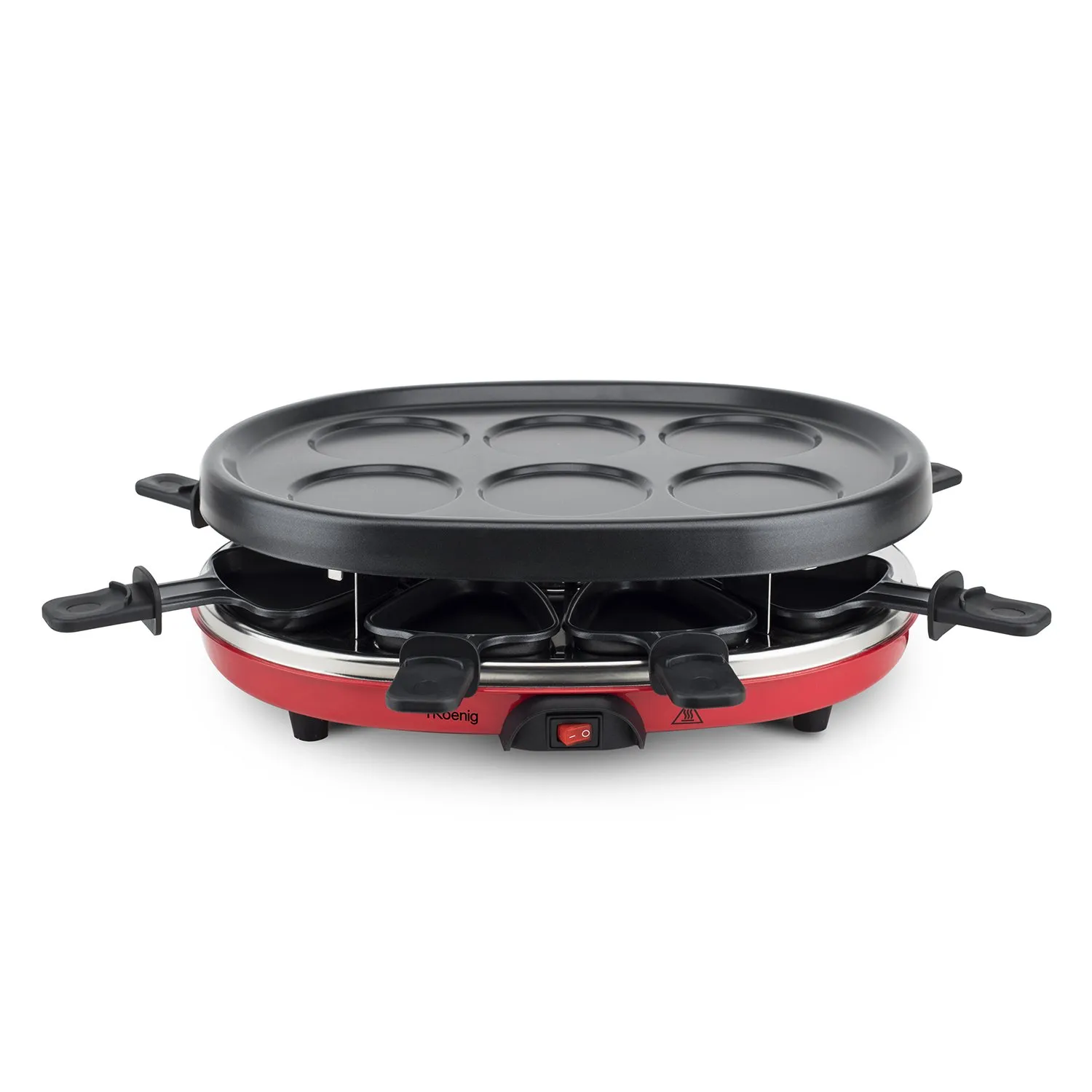 H.Koenig RP412 appareil à raclette 8 personnes pierre