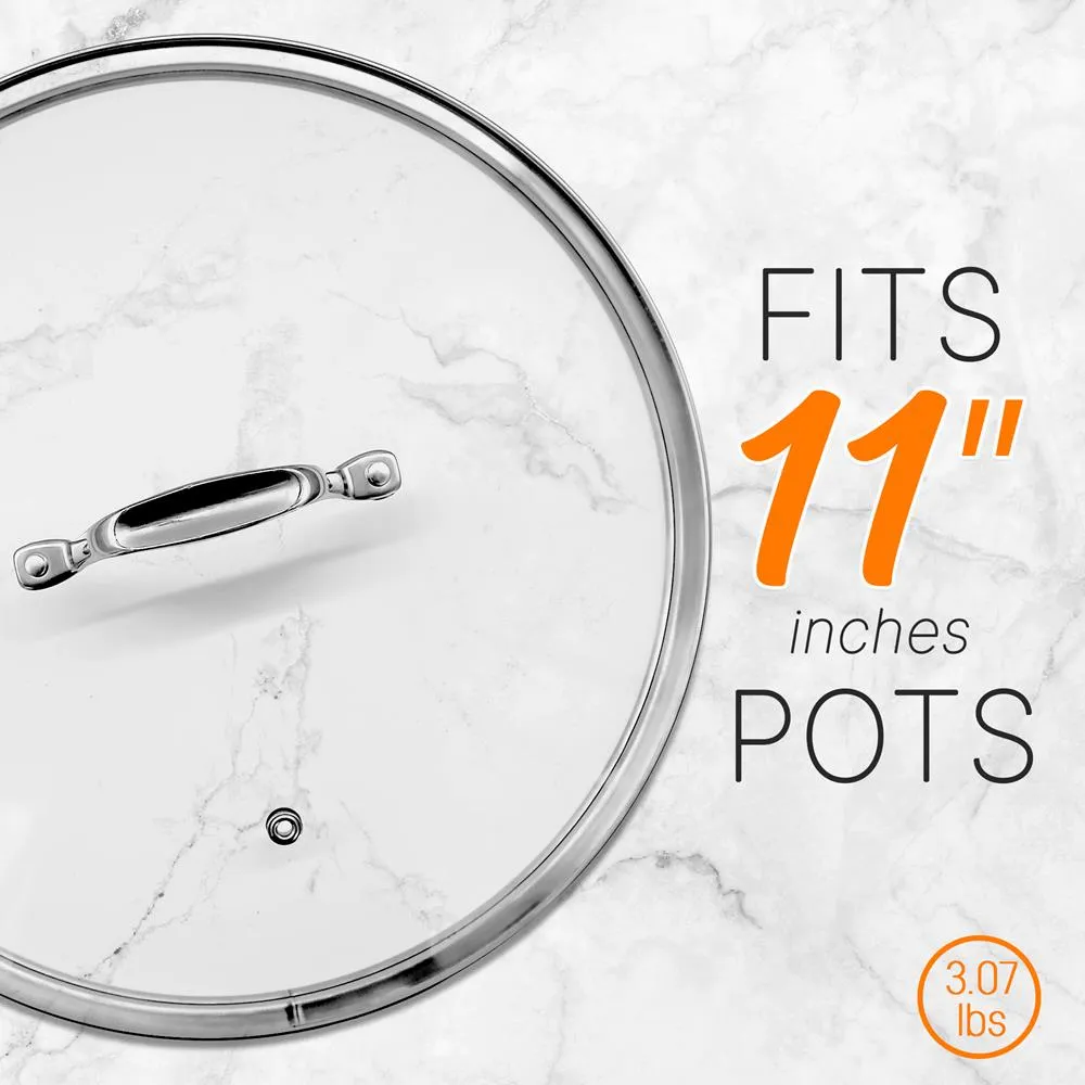 Nutrichef Couvercle faitout verre trempé 28 cm
