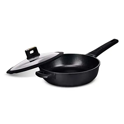 KITCHENCOOK Brass sauteuse avec couvercle 28 cm induction