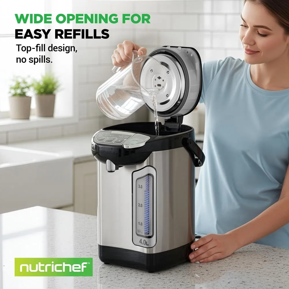 Nutrichef NCHUB24 distributeur eau chaude 4L inox maintien au chaud