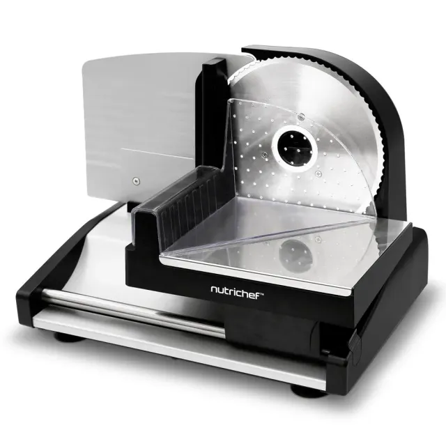 Nutrichef trancheuse électrique 200 W lame inox 19 cm