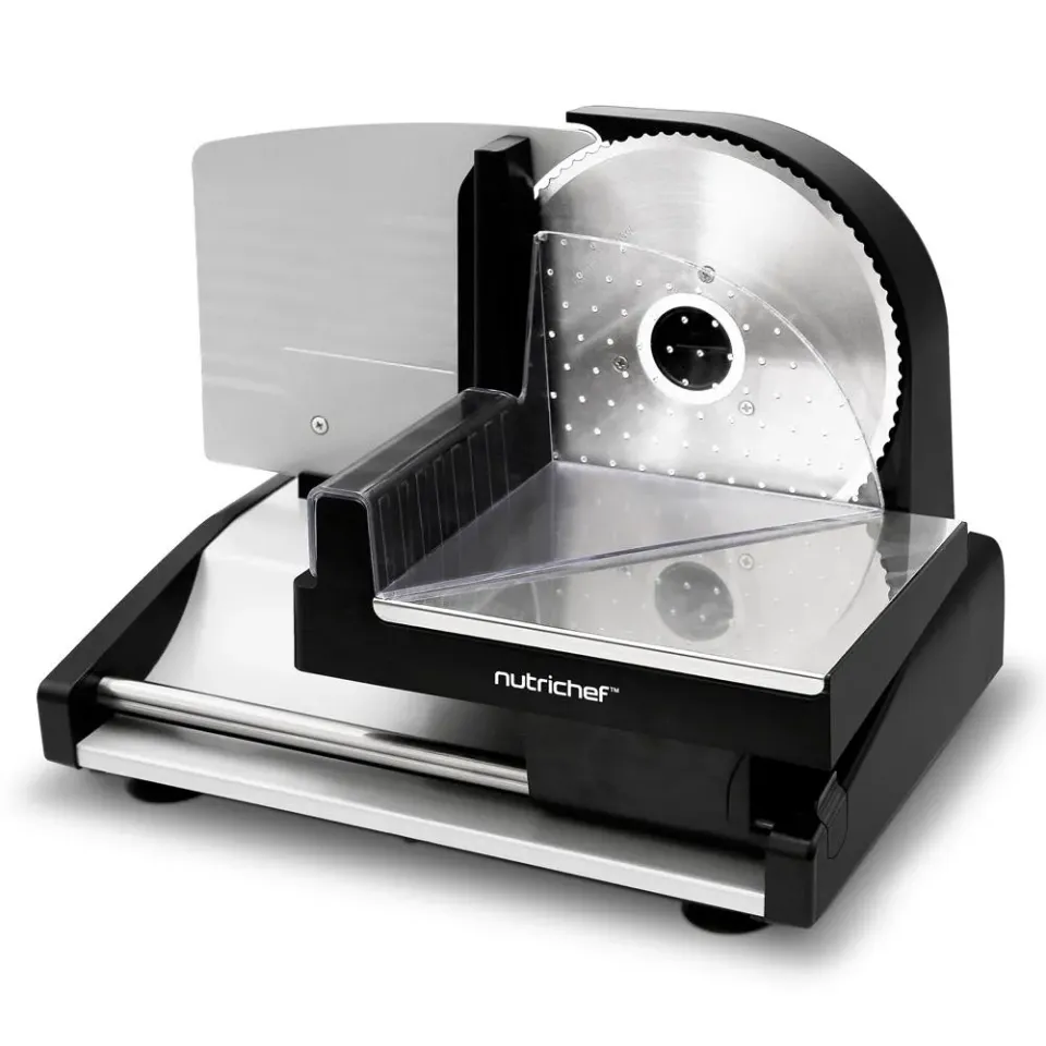Nutrichef trancheuse électrique 200 W lame inox 19 cm
