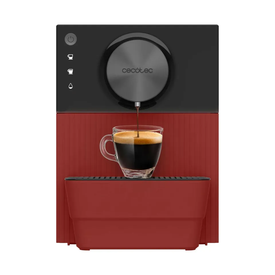 Cecotec Cremmaet Cube Red machine espresso broyeur 19 bars