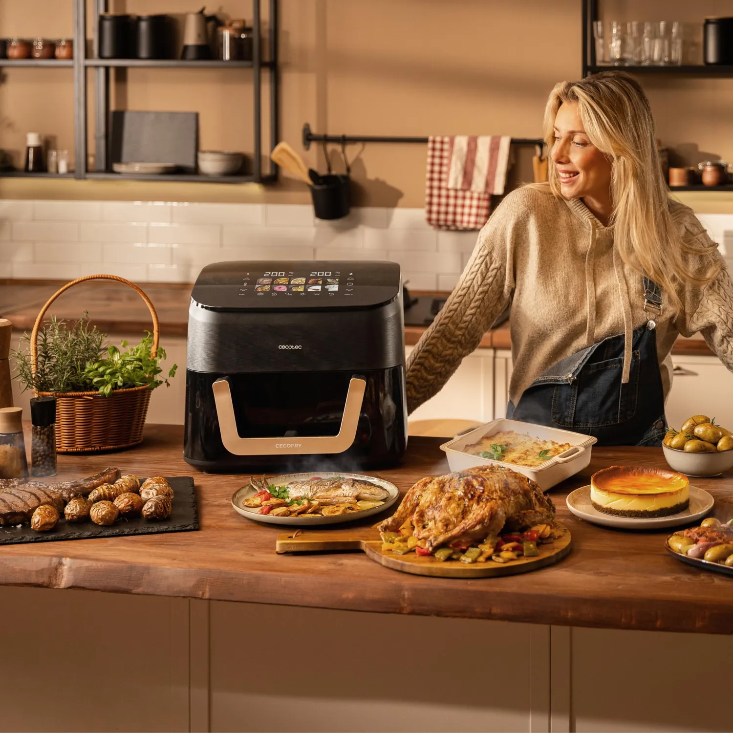 Cecotec Cecofry Smokin 11000 Plus friteuse air 11L fumoir gril