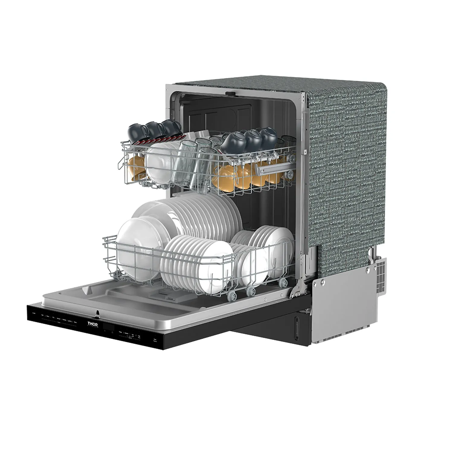 Thor 24 pouces lave-vaisselle encastrable noir 14 couverts
