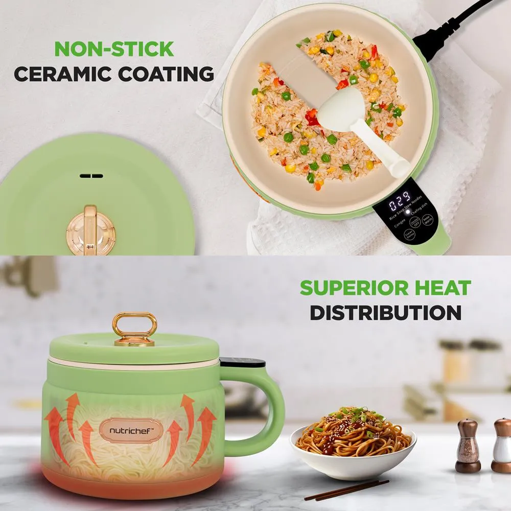 Nutrichef NC12BGREEN cuiseur à riz vert 1,6 L