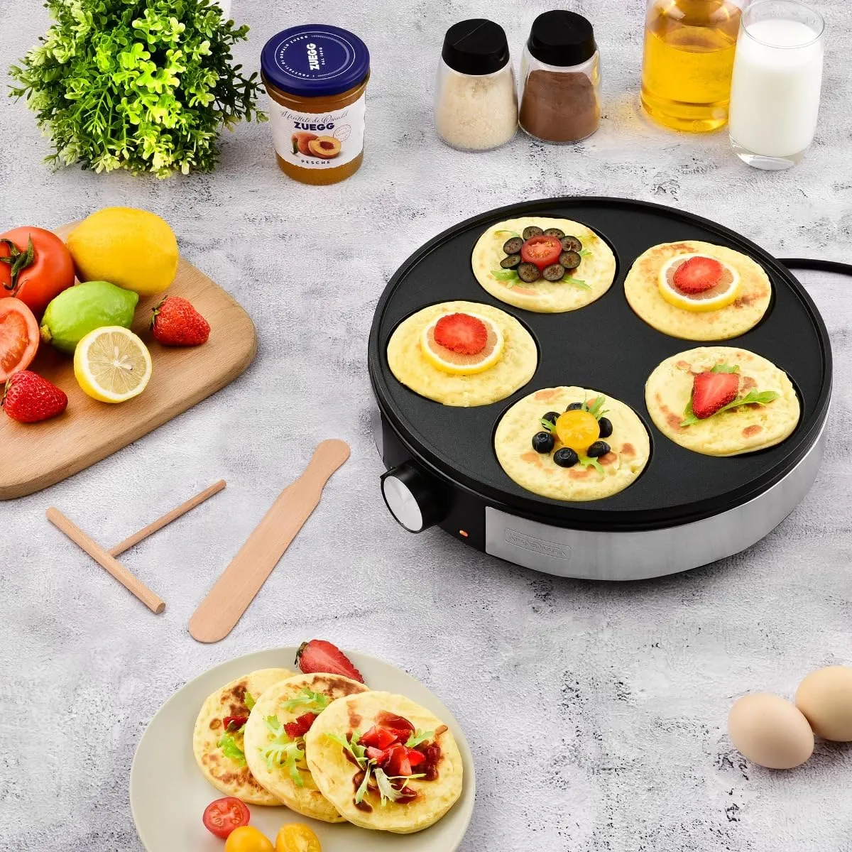 Kitchencook Minicrepe Nx crêpière électrique 5 mini 1200W