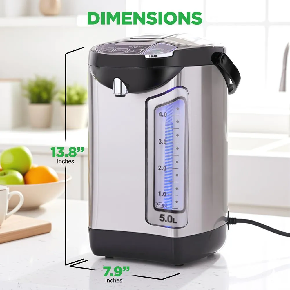 Nutrichef distributeur eau chaude inox 5 L