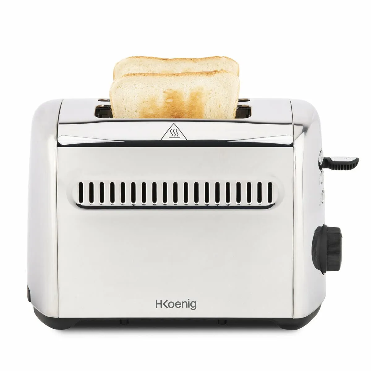 H.Koenig TOAS14 grille-pain 4 tranches inox vintage