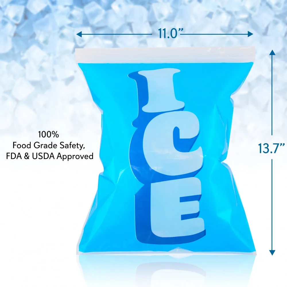 Nutrichef Ice Bag sachets à glaçons réutilisables 20 pièces zip