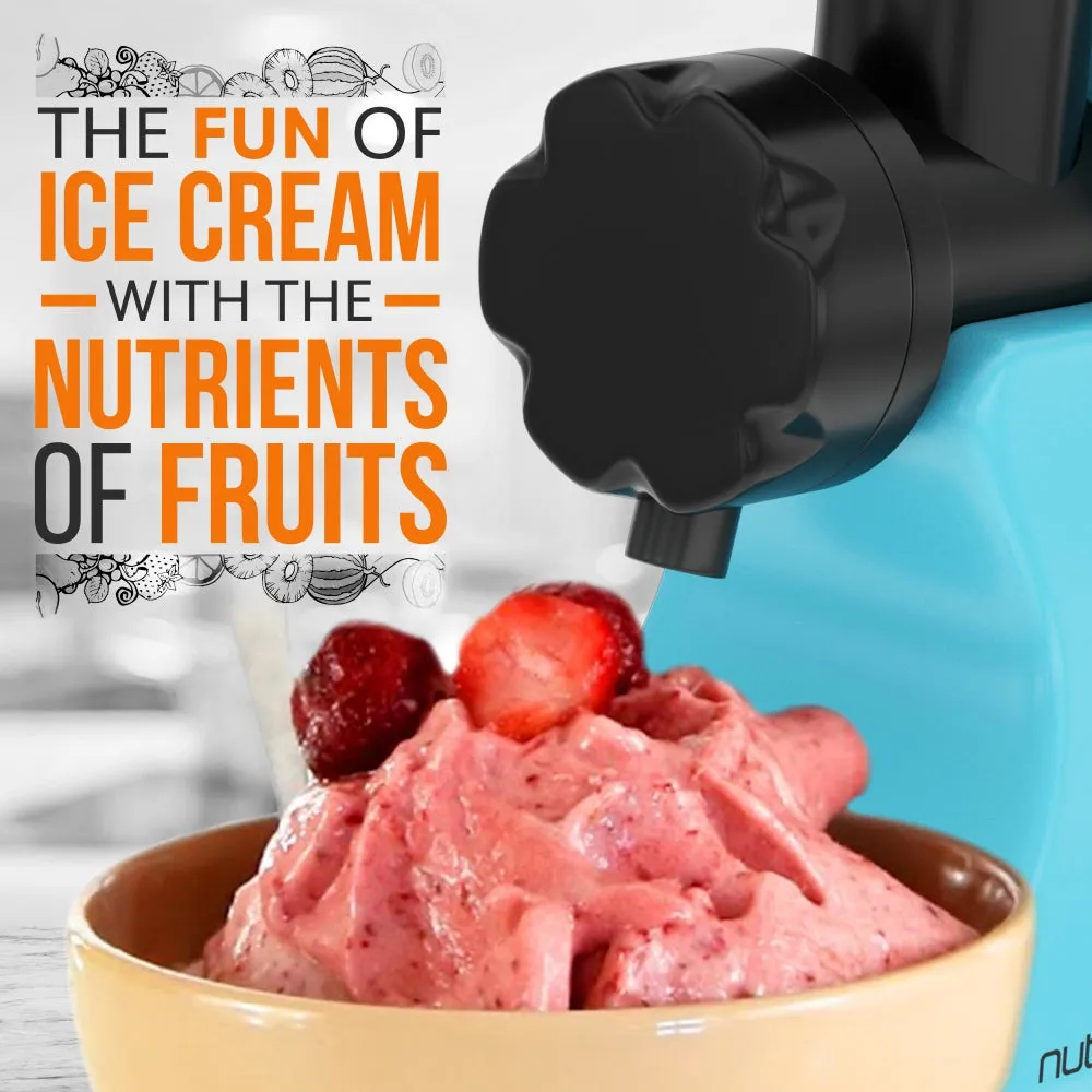 Nutrichef sorbetière électrique 150W bleue fruits congelés