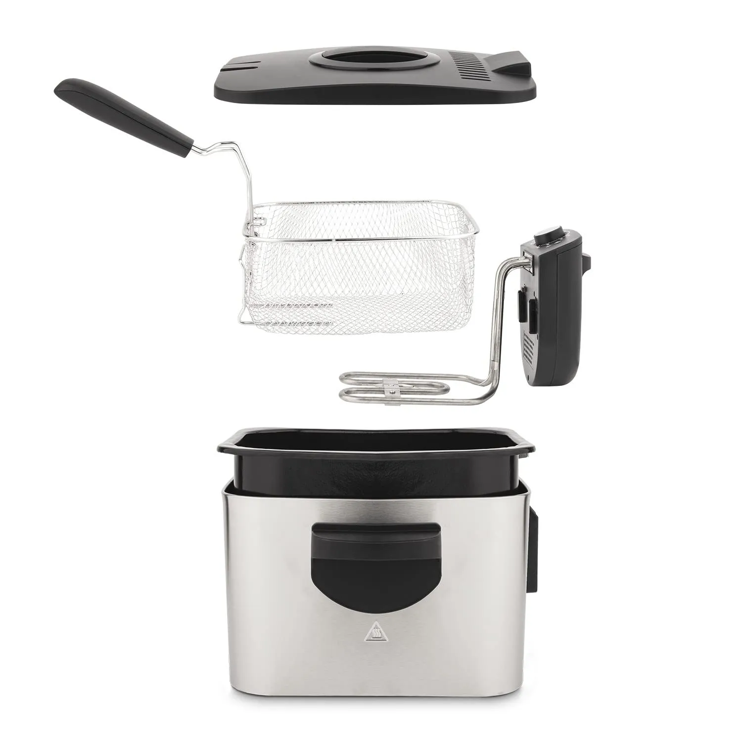 H.Koenig DFX500 Friteuse 3L Inox 2200W Anti-odeur