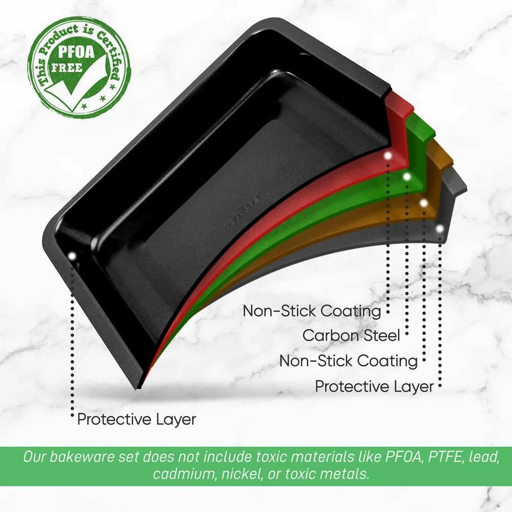 Nutrichef moule carré antiadhésif 23x23 cm noir
