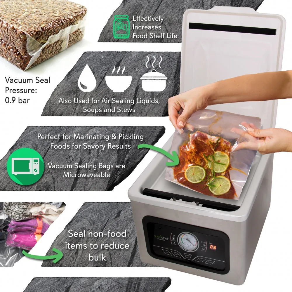 Nutrichef machine sous vide à cloche inox 8 L