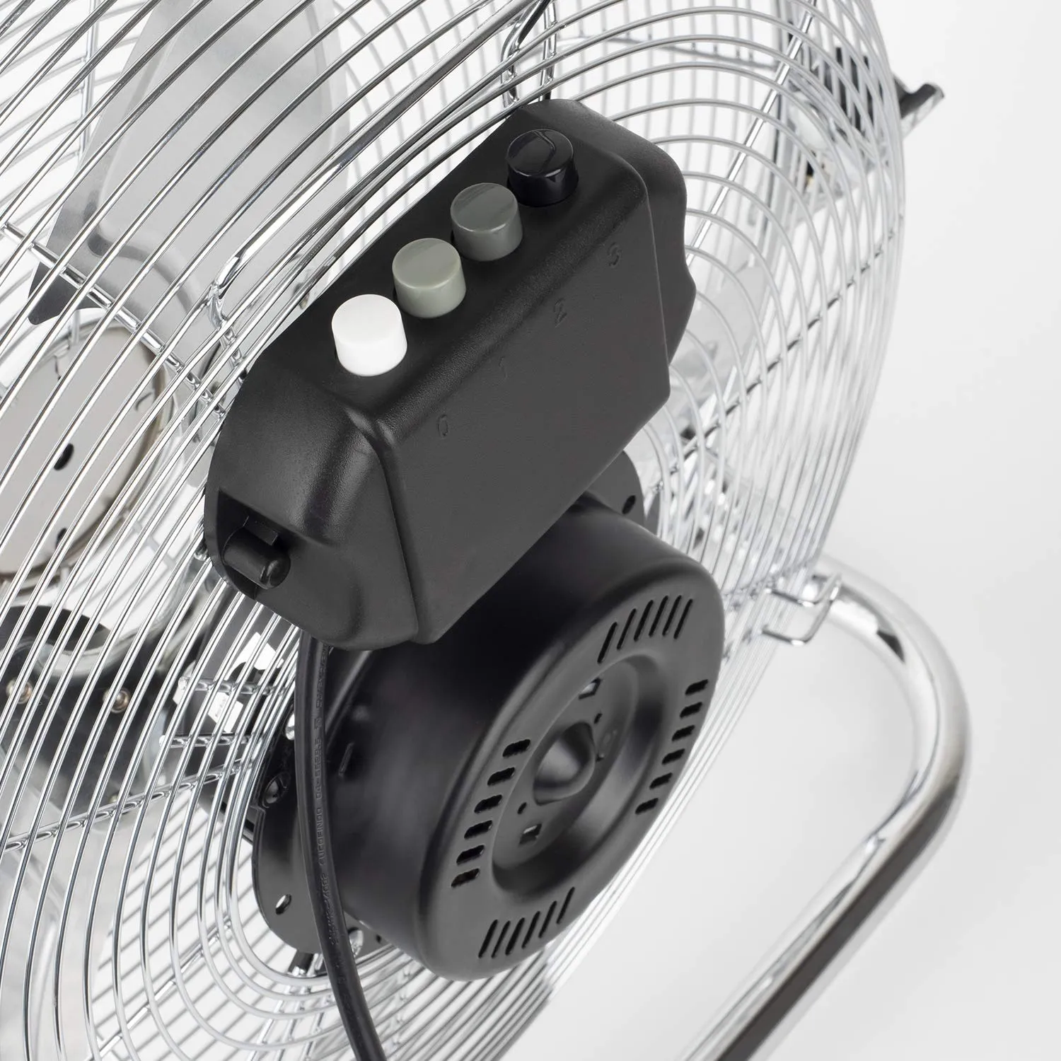 H.Koenig JOE30 ventilateur de sol métal 40 cm chromé