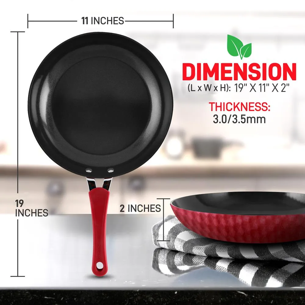 Nutrichef poêle 28 cm antiadhésive induction 11 pouces