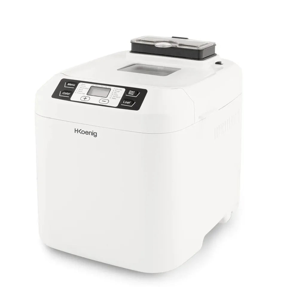 H.Koenig BAKE340 machine à pain 800g distributeur céréales