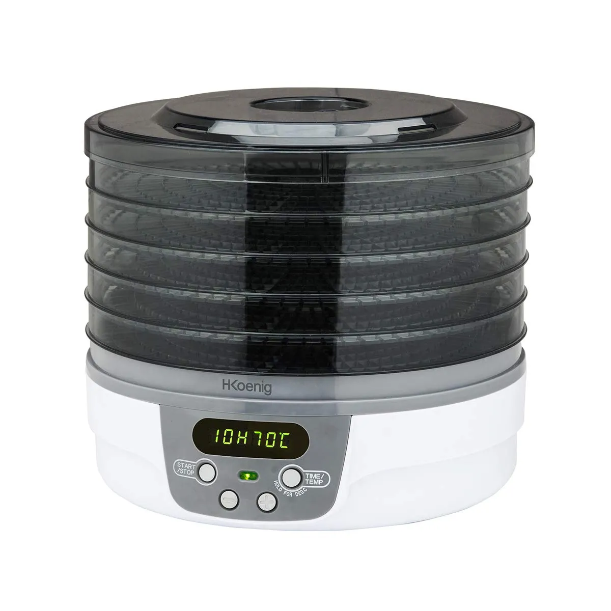 H.Koenig DSY700 déshydrateur alimentaire 5 plateaux blanc