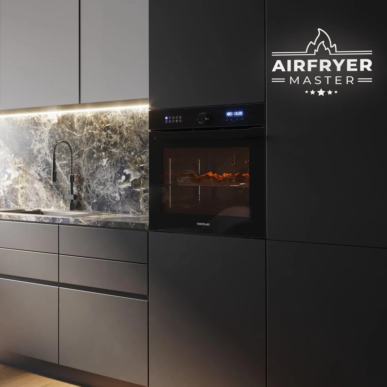 Cecotec Bolero Hexa AF316000 four encastrable noir 81 L