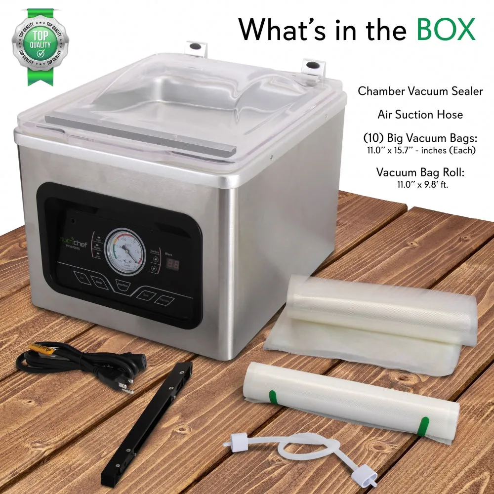 Nutrichef machine sous vide à cloche inox 8 L