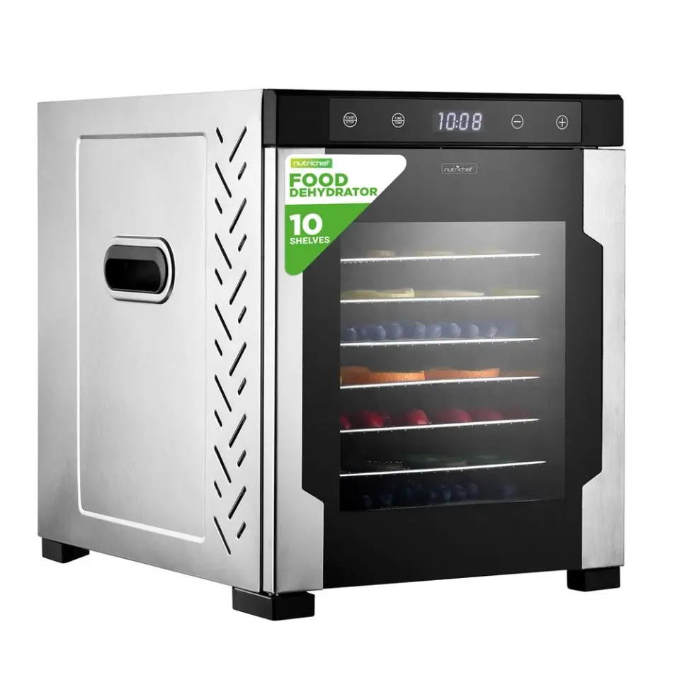 Nutrichef déshydrateur 10 plateaux inox 900 W