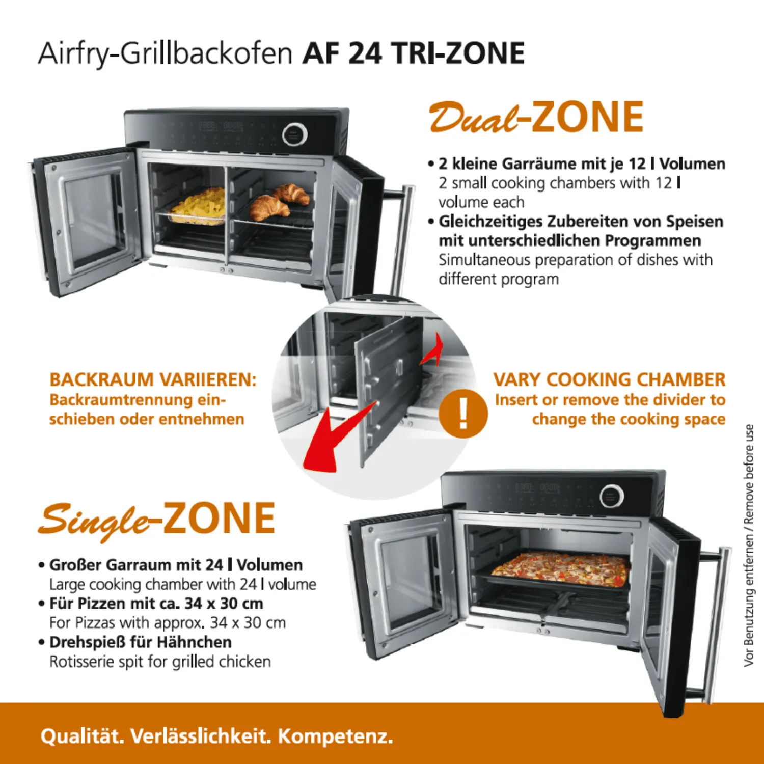 Steba AF 24 Tri-Zone four airfryer grill 24 L