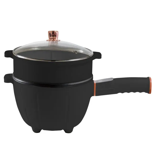 Nutrichef poêle électrique 4 L + steamer tactile