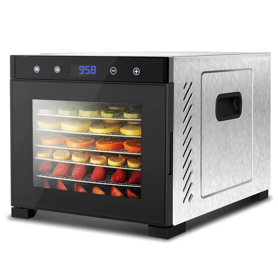 Nutrichef Déshydrateur Inox 6 Plateaux 600W Digital