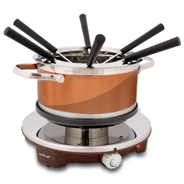 Nutrichef appareil à fondue électrique inox 1000W