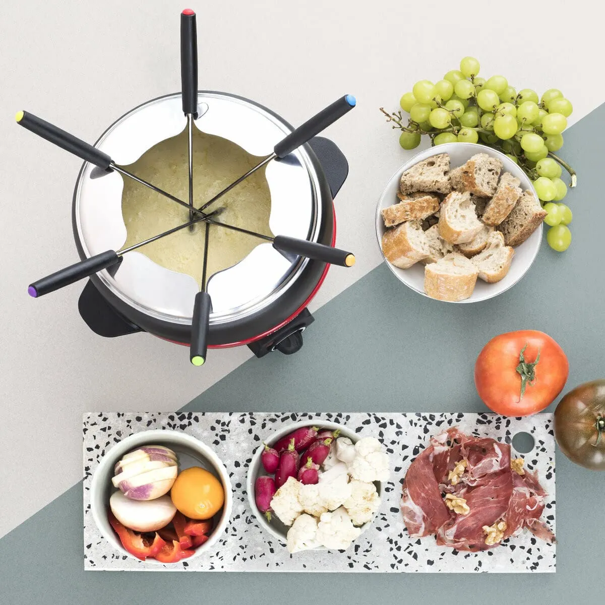 H.Koenig ALP1800 appareil à fondue électrique 2L 6 personnes