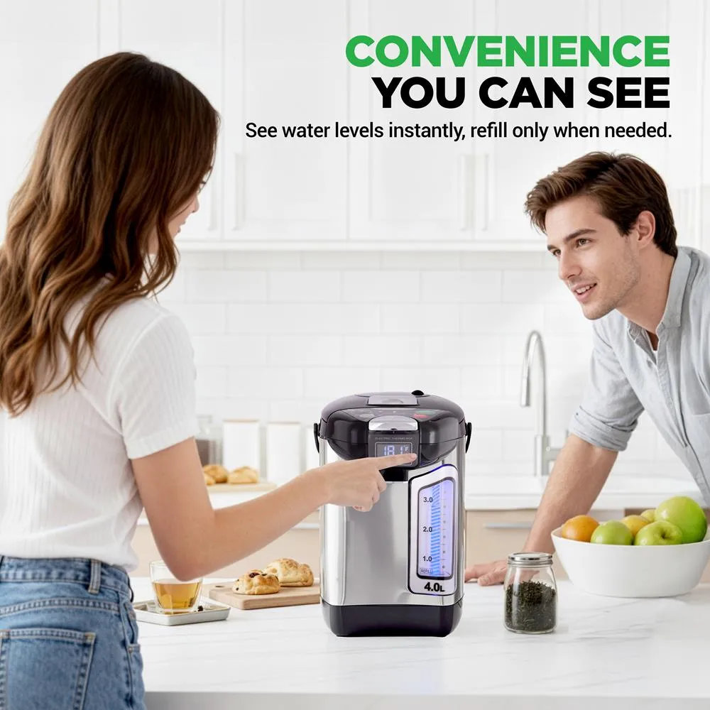 Nutrichef distributeur eau chaude 4 L inox