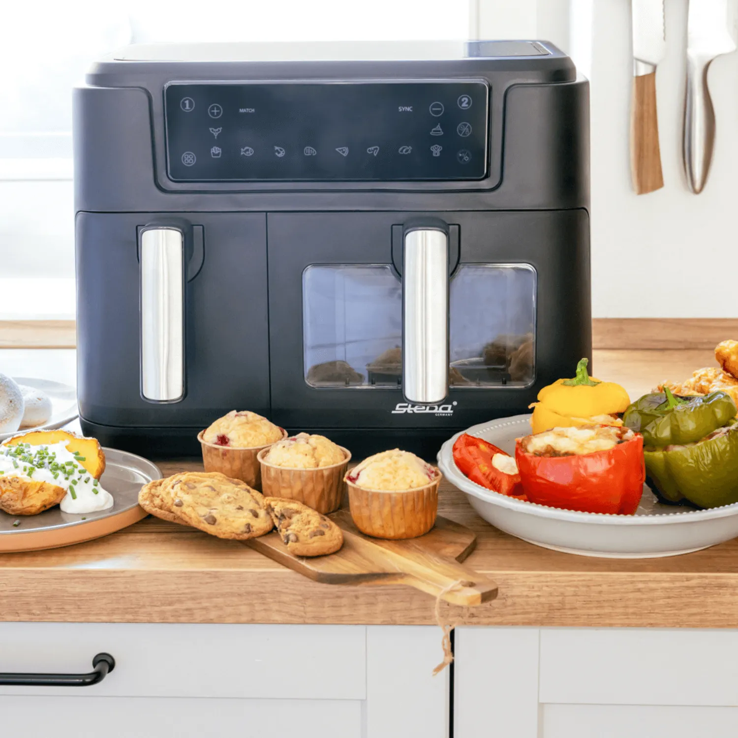 Steba HF 9500 Duo friteuse sans huile double 9,5 L