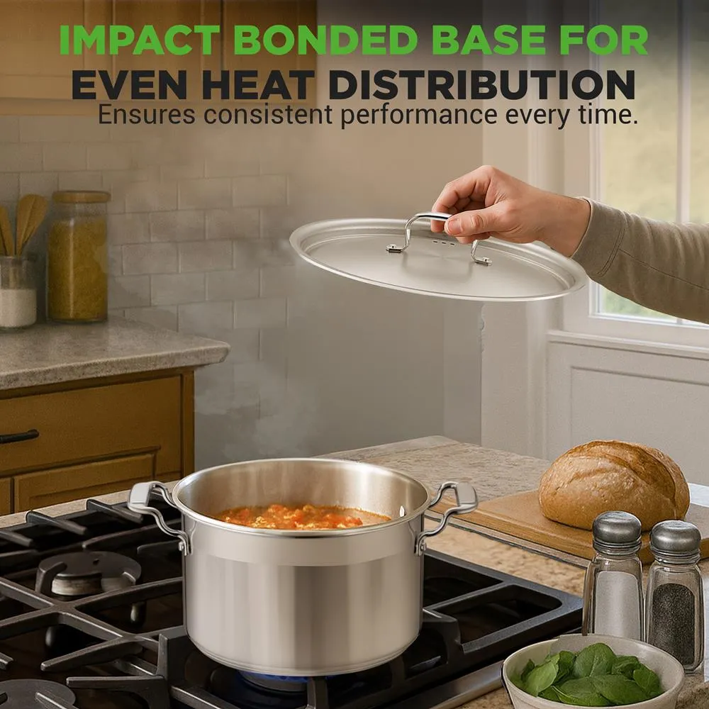 Nutrichef faitout inox 5 QT induction 4,7 L