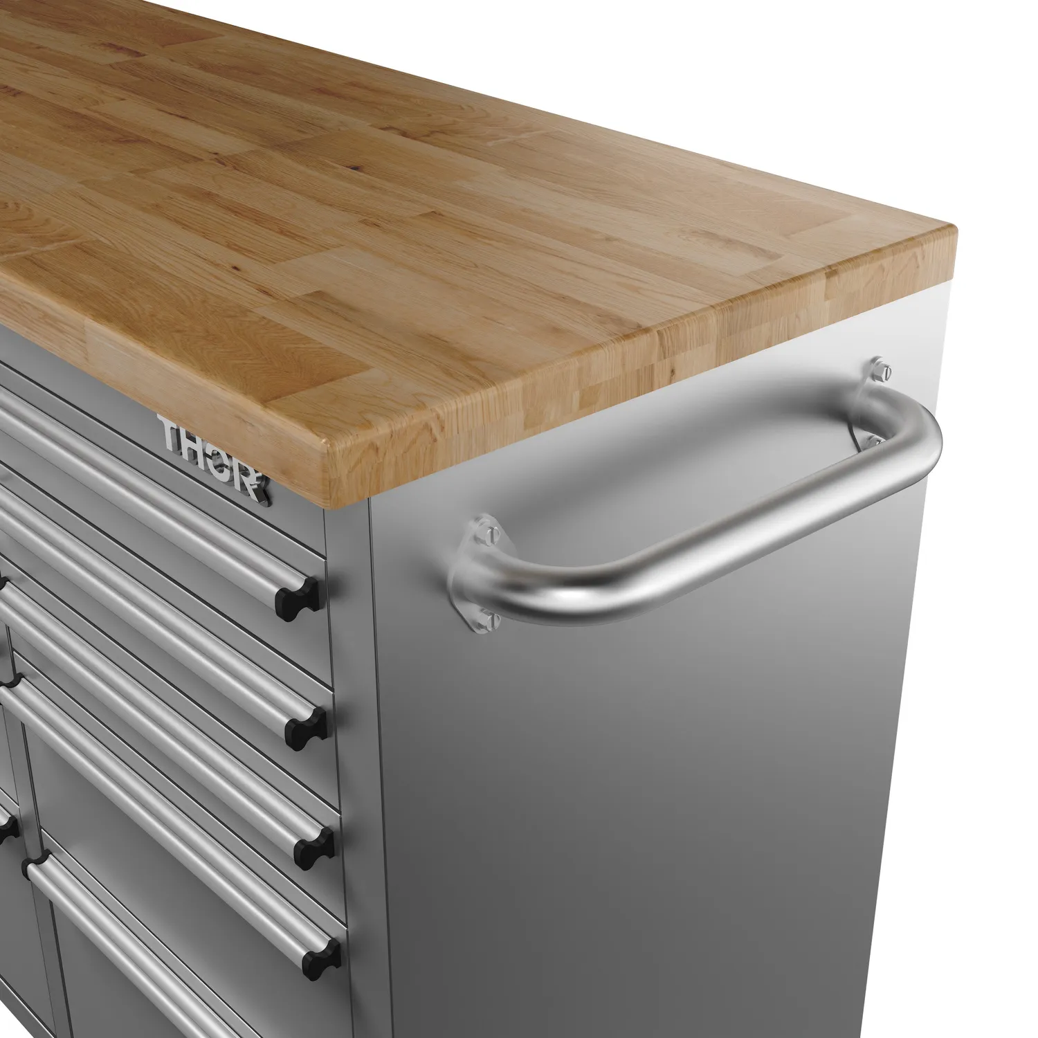 Thor 72 pouces établi mobile inox 15 tiroirs