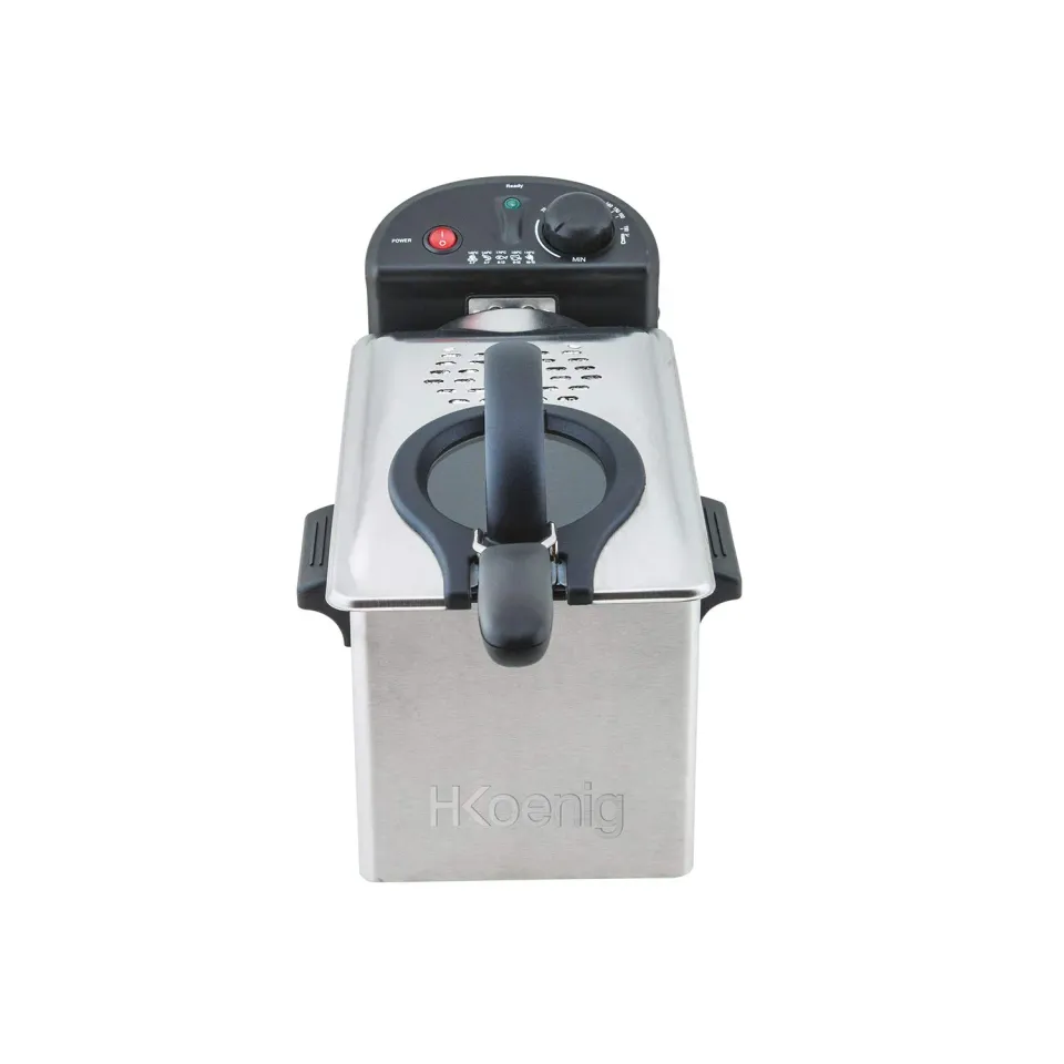 H.Koenig DFX300 friteuse inox 3 L 2100W anti-odeur