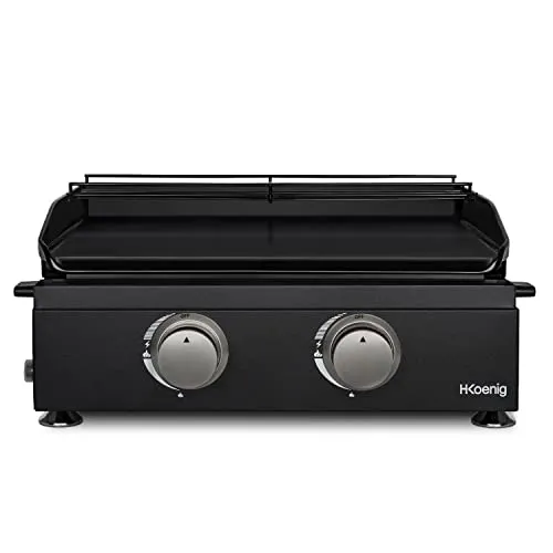 H.Koenig PLX1022 plancha gaz 2 brûleurs 47x36 cm
