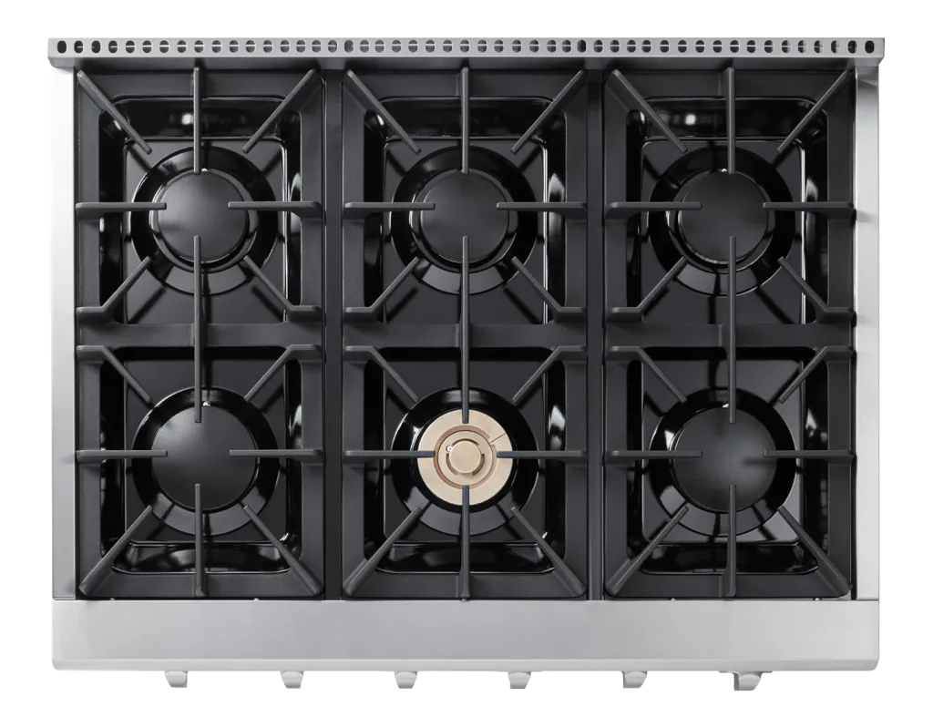 Thor Kitchen Professional table de cuisson gaz 36 pouces propane 6 feux